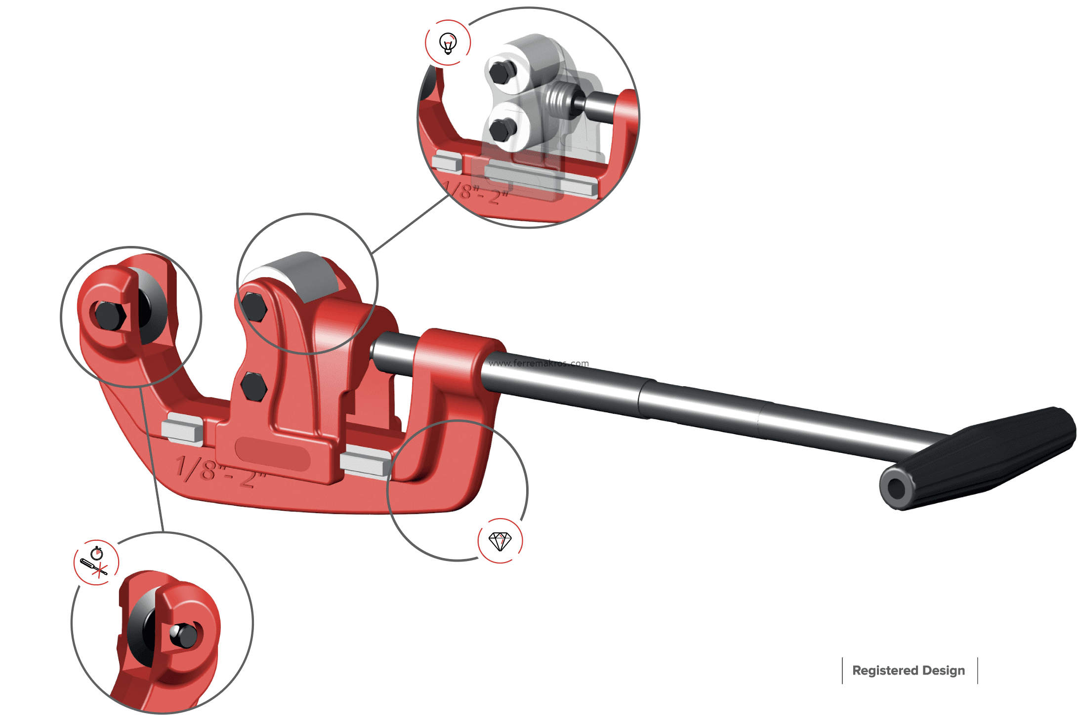 CORTATUBOS MAXTC 1/8'' - 2'' - Image 2