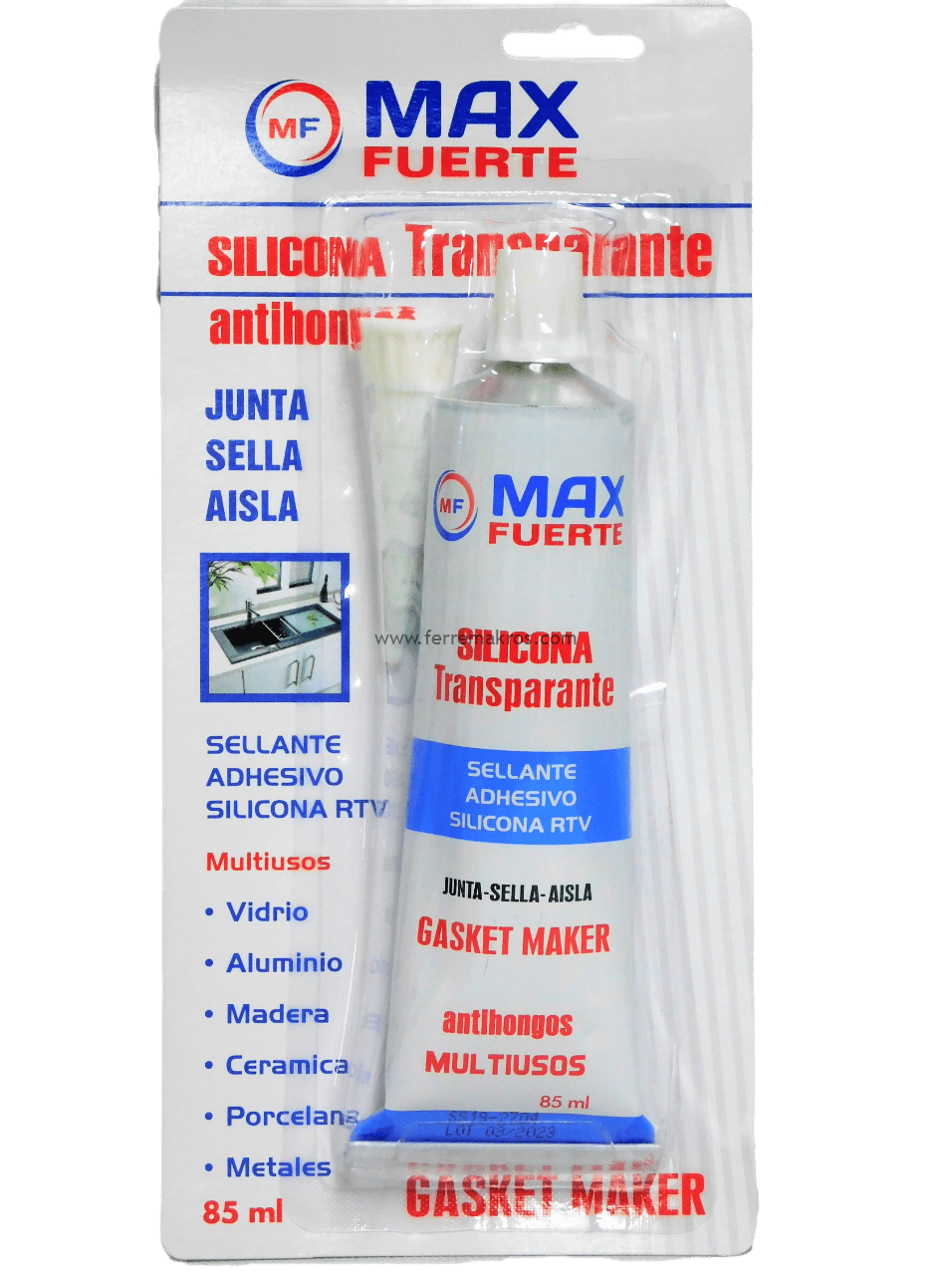 SILICONA USO GENERAL ANTIHONGOS TRANSPARENTE