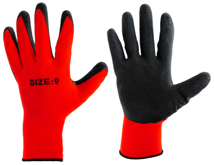 GUANTE TRABAJO POLIESTER - NITRILO CALIBRE 2