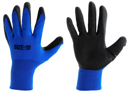 GUANTE TRABAJO POLIESTER - NITRILO CALIBRE 2