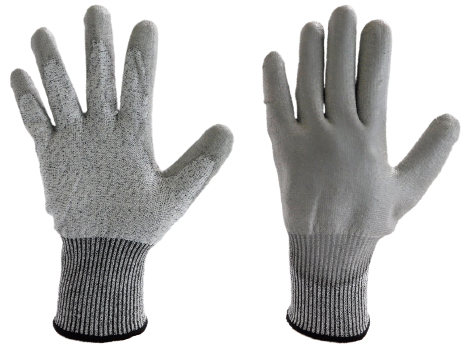 GUANTE TRABAJO POLIESTER - POLIURETANO ANTICORTE